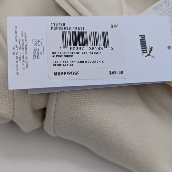 NWT Puma Girls (Small) Fleece Quarter-Zip Pullover Sweatshirt/Sweater/Top - Picture 2 of 15